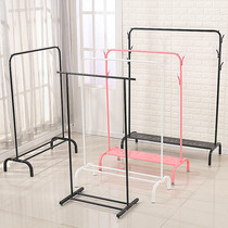 Coatrack Floor Folding Single Rod Hanger Household Simple Floor Hanger Bedroom Shelf Clothes Shelf