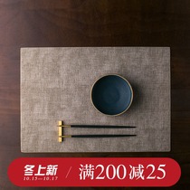 Duoyi leather Western placemat Nordic insulation mat bowl mat coaster household anti-scalding mat waterproof and oil-proof insulation table mat