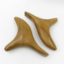 Incense wood massager Solid wood foot acupressure pen Acupressure meridian stick Triangular bird massage cone Scraping plate