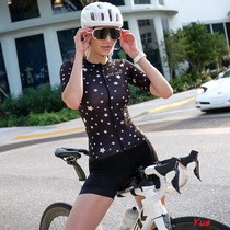 2021 new road car bike Womens in summer riding suit short sleeve suit blouses professional cycling shirt starry sky