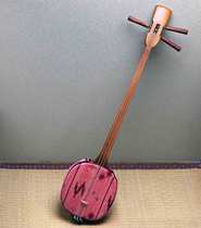 Japanese shamisen red exquisite samurai classic stringed instrument Okinawa Ryukyu exquisite production