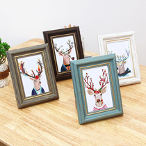 Photo frame table washing Photos 6 inch 7 inch 8 inch 10 inch wall European frame frame picture frame children photo photo frame ornaments