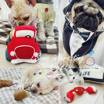 Hiprepet tail single pet toy paper sound dog plush toy puppy molar cotton knot rope to relieve boredom