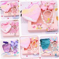 Korean children baby girl Jewelry Princess Mermaid tail shell pearl necklace suit hand birthday gift