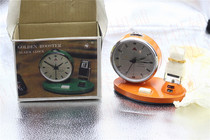 Stock new Golden Rooster brand pure mechanical alarm clock 24 hour clock with mechanical calendar retro alarm clock