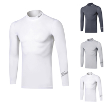 2019 new bottoming shirt golf clothing mens long-sleeved outdoor sports ice silk sunscreen clothes breathable tide quick-drying clothes