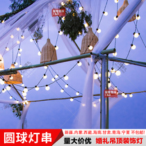 Outdoor Festoon Light Wedding CEILING LIGHT CEILING HUNG LAMP ARRANGEMENT LIGHT STRINGS WEDDING STRING LIGHTS ROUND BALL LAMP PENDANT LAMP SMALL LIGHT BULB