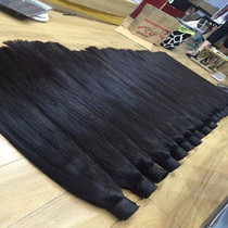 Real hair silk hair hair hair no trace hair tie hair strand braid wire can be dyed and hot nano hair thickening
