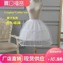 cosplay summer beauty lolita cool deformation telescopic steel bone coated fishbone skirt breathable skirt support