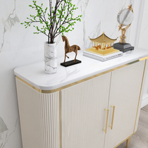 American light luxury marble porch cabinet entry hall partition shoe cabinet storage cabinet modern simple sideboard cabinet
