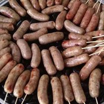Taiwan volcano stone sausage machine Pure meat sausage Hot dog sausage big roast sausage Commercial installation stall authentic sausage