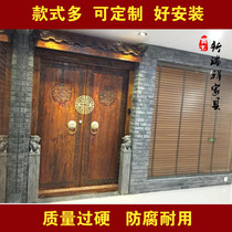 Chinese door solid wood door villa door relief door panel factory direct sales old elm courtyard door antique door entrance door