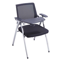 Staff student conference room training chair table and chair integrated foldable with writing board table board wheel mobile office chair