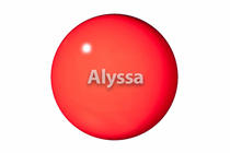 Alyssa adult standard 18cm art gymnastics ball-fluorescent red size color selection is not returned