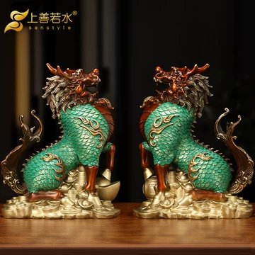 中国緣起物  麒麟置物  铜製民国唐物 吉祥麒麟-吉祥麒麟促销价格、吉祥麒麟品牌- 淘宝