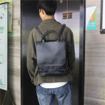 threebox three box mens backpack bag Japanese retro student Bag Mens portable backpack outdoor travel bag