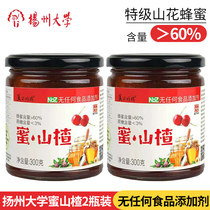 Yangzhou University Experimental Bee Farm Honey Hawthorn Yangda Honey Hawthorn Ready-to-eat Water 300g * 2 bottles of optional Honey Lemon