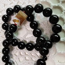 Muslim Hui worship Tesbiha 33 12mm Black Agate simple rosary mens bracelet