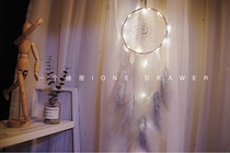 One drawer hand-made dream catcher night light diy material package (to and from the moon) Mid-Autumn Festival gift