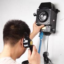 German imported old-fashioned safety explosion-proof wall-mounted rotary dial telephone wall-mounted can answer the collection