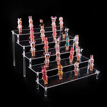 Acrylic display stand stepped desktop storage rack for doll hand-made toy car model doll display shelf