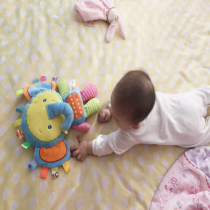 Nibble label Sleep Paparazzi Hand Grip Baby Plush Cloth Doll Baby Hand Puppet Soothing Towel Toy