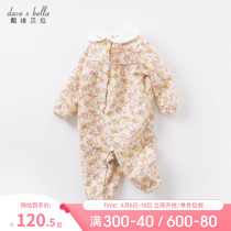 Davibella baby conjoined womens baby spring dress newborn clothes infant khays to climb out of the sea