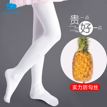 Li baby room childrens stockings Dance socks thin pineapple socks Practice special white base socks Girls summer pantyhose