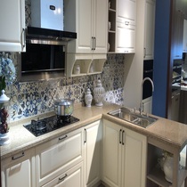 Yi You custom EU-0025 modern kitchen custom overall kitchen cabinet quartz stone countertop decoration household open type