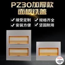 PZ30 iron panel plastic cover plate bright and hidden 4 12 15 18 20 24 loop single and double row cover distribution box