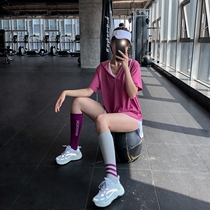 Loose large size fat mm summer thin section womens fitness clothes Yoga hooded sports top Quick-drying running blouse sunscreen clothing