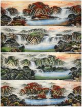 Xiaozhang two pure hand-painted landscape rising rising East Fortune Cornucopia Chinese painting calligraphy painting living room conference room