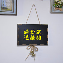 Small blackboard hanging mini double-sided creative business listed shop Welcome to the door sign board writing board