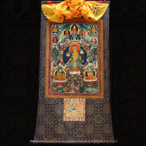 Maitreya Bodhisattva mineral pigment micro-spray Tangka painting Tibetan tantric high-definition custom Buddha statue Bodhisattva fine framed portrait