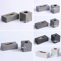 Modern minimalist leather leather tissue box model room sales office home coffee table desktop restaurant drawing paper box