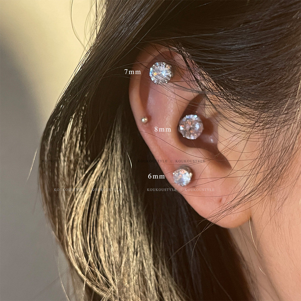 耳蜗钉无耳洞耳骨钉耳蜗夹耳骨夹磁吸耳钉耳夹女吸铁石磁铁耳饰环