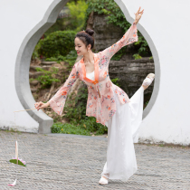 Classical dance Han and Tang National style body rhyme jacket cardigan elegant performance dance suit summer gauze suit