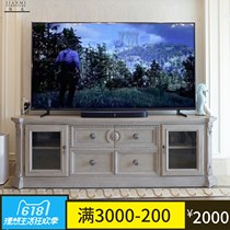 American solid wood oak TV cabinet style to make old living room lockers High ground cabinet ART building Revival Furniture