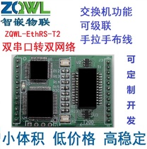 Smart embedded serial port server 2-way TTL to dual network 485 232 Modbus TCP to RTU