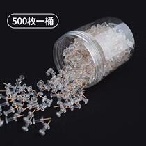 500 cans rose golden pushpins push nails creative transparent I-shaped nails kindergarten art nails map marking nails