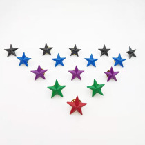 Red five-pointed star brooch metal star small badge shirt collar buckle collar pin corsage suit accessories