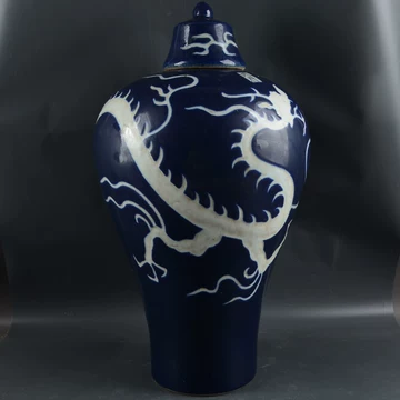 霁蓝釉白龙纹梅瓶-霁蓝釉白龙纹梅瓶促销价格、霁蓝釉白龙纹梅瓶品牌- 淘宝