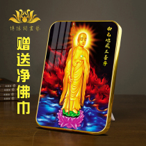 The knot Ksitibet King Bodhisattvas home enshrined the Ksitibet Bodhisattva portrait Buddha statue