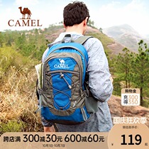 Camel Backpack Men Outdoor Waterproof Mountaineering Bag Large Capacity Hiking Multifunctional Sports Travel Shoulder Bag Women