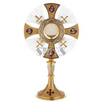  Catholic Relics Imported from Italy Liturgical Supplies Four Gospels Eucharist Light Monstrance 48cm