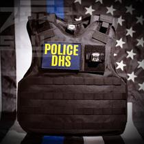 (ZGGB) re-engraved AE DHS OCS BK color tactical vest ICE IRS CBP NCIS body armor