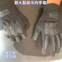 Black gloves in winter with velvet cold warm gloves outdoor riding gloves thick gloves men