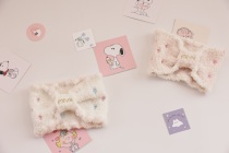 Japanese home half-sided velvet soft cute beloved embroidery cleaning makeup hair band hair band hair hoop
