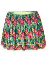 Lucky in Love Womens Novelty Sub Tropic Smocked Skirt--