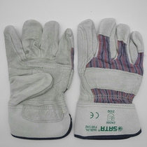Shida tools economical gloves wear-resistant labor protection gloves semi-cowhide work gloves FS0101 FS0102